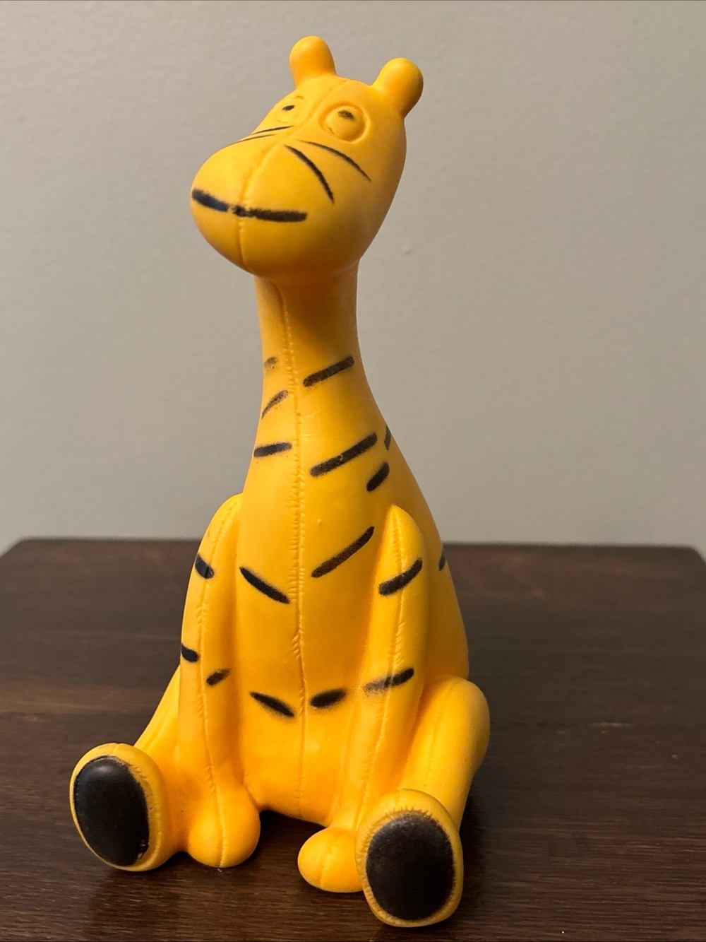 Vintage 1966 Holland Hall Walt Disney Tigger Rubber Squeaker Toy - Works